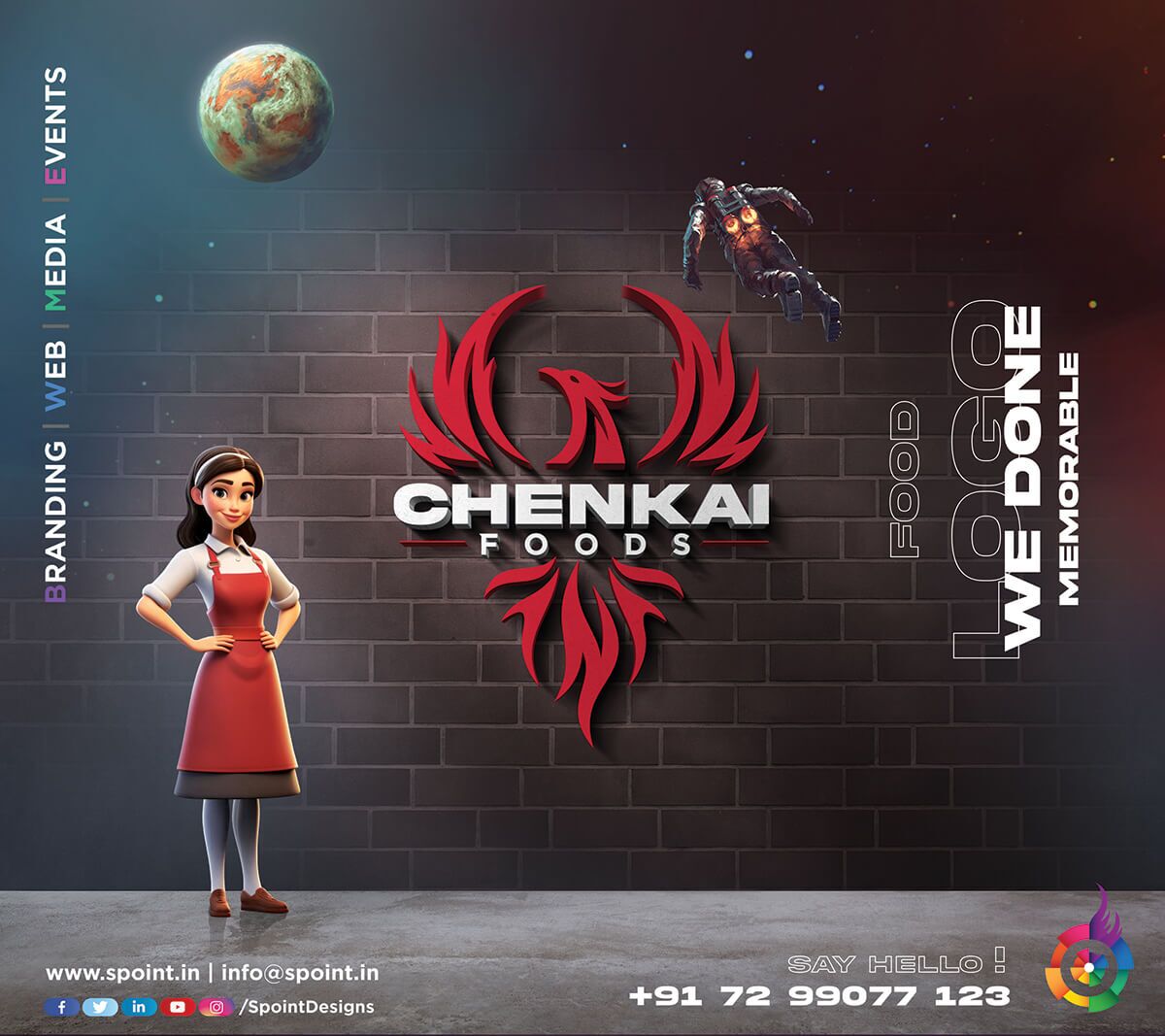Best Food Industry Logo Design Company in Chennai | Spoint